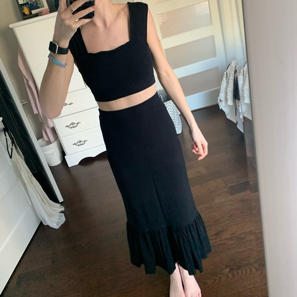 Free People Dresses & Skirts - Free People Skirt and Top Set Black Size Small